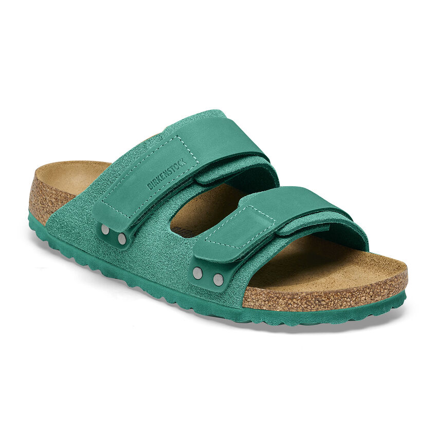 Birkenstock Uji Nubuck Suede Leather Digital Green